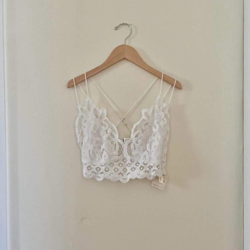 White Free People One Adella bralette